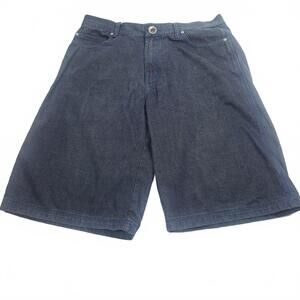 DMAX Men's Jean Shorts Y2K Vintage Jorts Size 38 Blue Stitching Skateboard Baggy